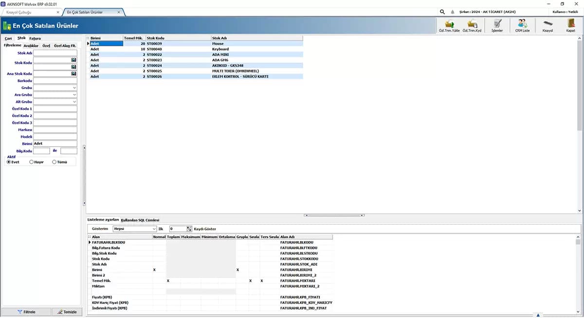 Wolvox CRM ekran görüntüsü 3