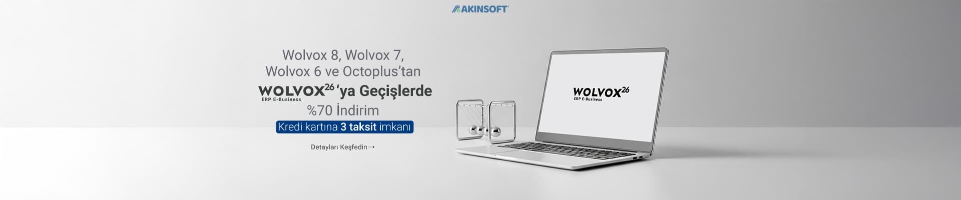 Wolvox26'ya geçişte %70 indirim