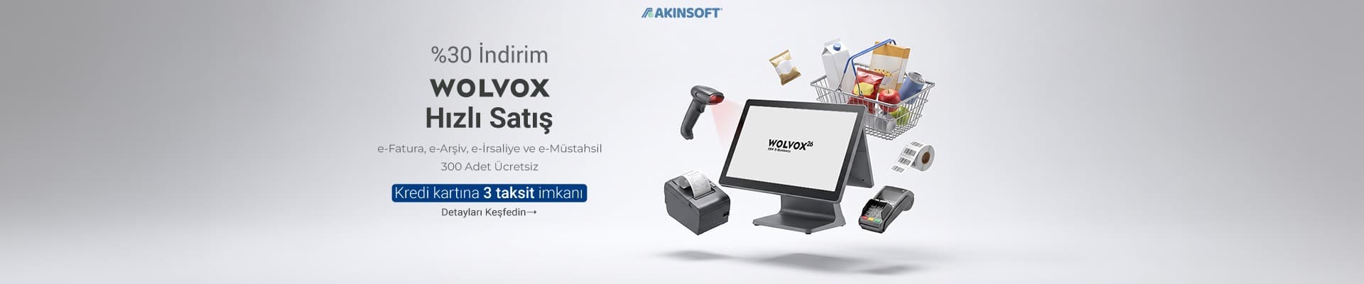Wolvox Hızlı Satış programında %30 indirim