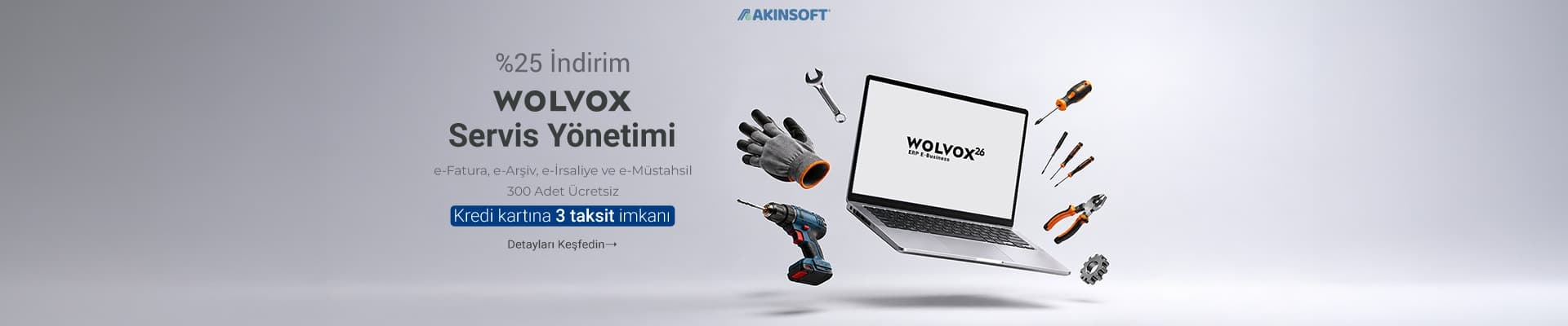 Wolvox Servis programında %25 indirim