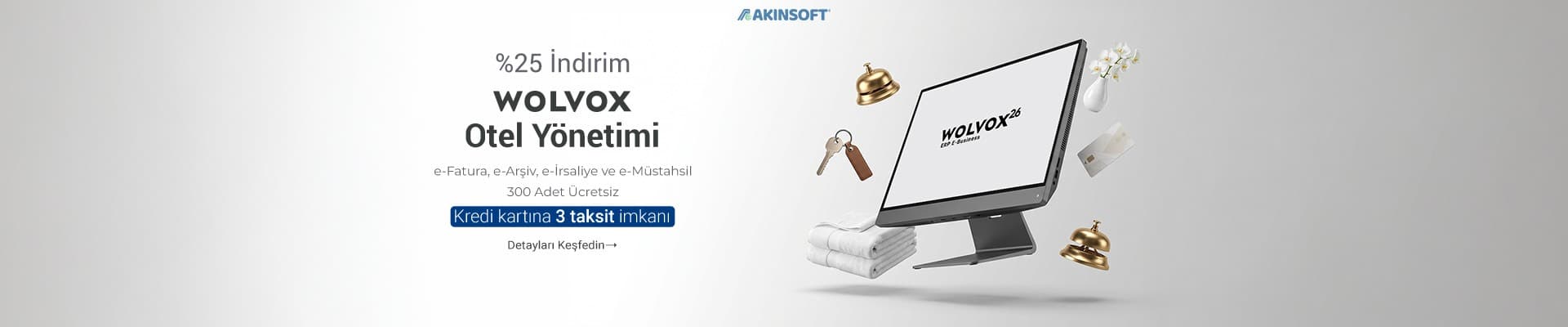 Wolvox Otel programında %25 indirim